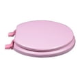 BathDecor Deluxe Soft Round Toilet Seat with a Closed Front in Pink