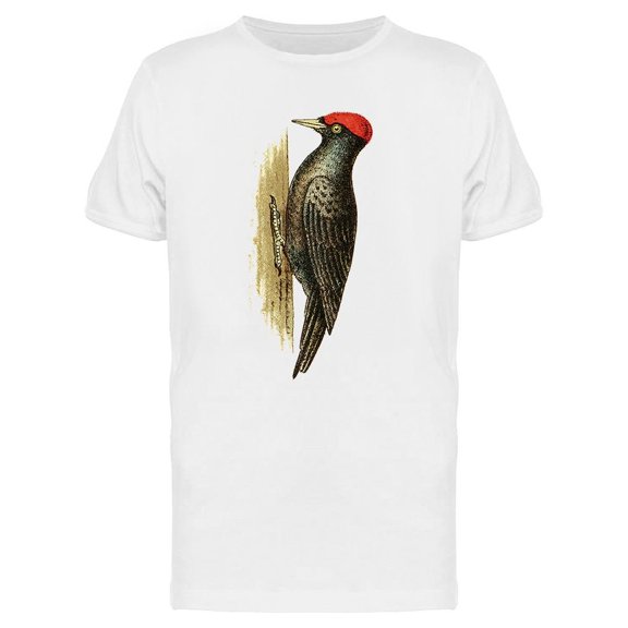 Black Woodpecker Vintage Tee Men's -Image by Shutterstock