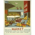 thumbnail image 3 of Anonymous 15x18 Black Modern Framed Museum Art Print Titled - This is the Market Where the Storekeeper Buys the Food and Brings it to His Store Near Your House (1937), 3 of 5