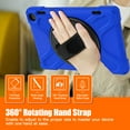 thumbnail image 3 of Dteck for Amazon Fire HD 8 Tablet Case (12th/10th Gen, 2022/2020), Shockproof Protective Kindle Fire HD 8 Plus 12th Gen/10th Gen Kids Case Cover with Rotating Hand Strap+Stand Shoulder Strap,Blue, 3 of 7