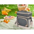 thumbnail image 5 of Unique Bargains Reusable Lunch Bag Insulated Lunch Bag Leakproof Lunch Box Gray, 5 of 6