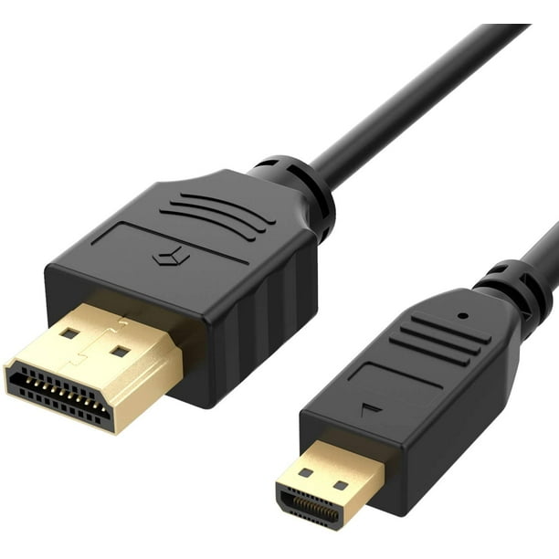 Rankie Micro HDMI to HDMI Cable, Supports Ethernet, 3D, 4K and