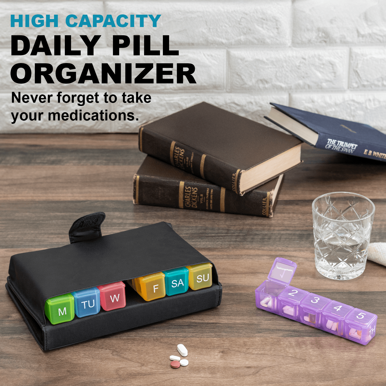 e-pill Large 5 Daily Doses x 7 Days Weekly Pill Organizer System