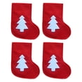 thumbnail image 2 of Event Party Decor 4 Pieces For A Set Of Christmas Socks Christmas Tree Christmas Socks Cutlery Bag Dining Table Decoration Party Decoration Cutlery Set, 2 of 4