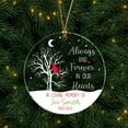 thumbnail image 5 of Always and Forever in Our Hearts Ornaments, Personalized Red Cardinal Bird Ornament Gifts for Lost Loved Ones, Customized Name Cardinal Memorial Ornaments, 2025 First Christmas in Heaven Ornament, 5 of 6