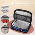 thumbnail image 6 of KUIFORTI Lunch Bag Ice Packs Handbags Tote Lunch Pouch Reusable Small Cooler Bag Food Container Keeps Warm Cold, Mushroom Blossoms, 6 of 7