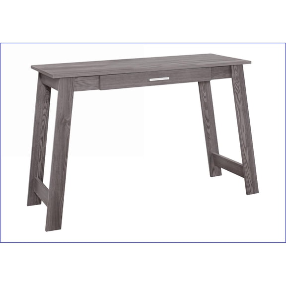 Desks, Modern 42” Home Office Desk with Storage Drawer, Grey Laminate | Particle Board