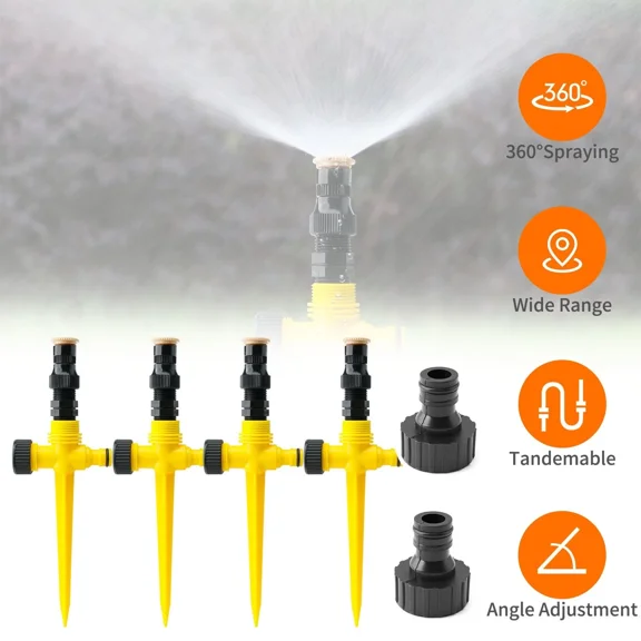 PURELY- 360° Automatic Rotating Sprinkler Irrigation System Garden Lawn Sprinkler System