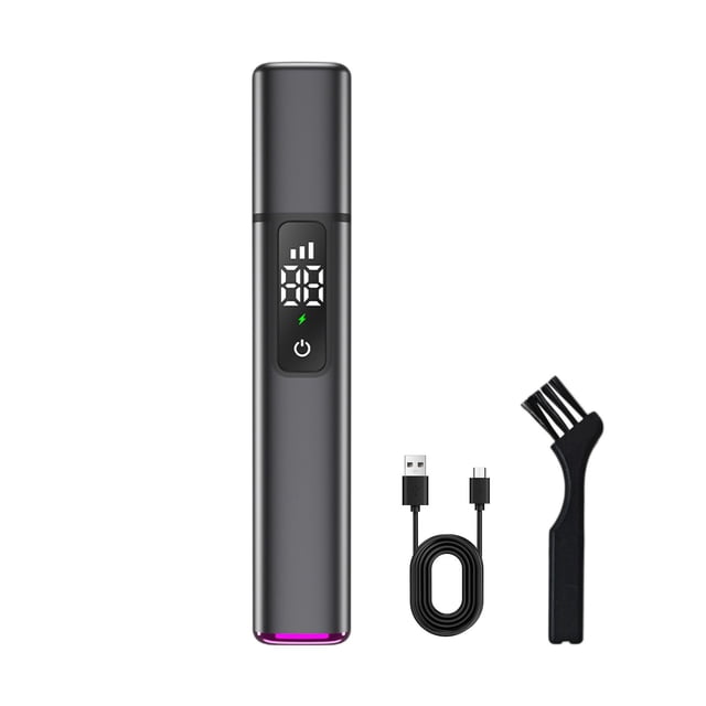 Nose Hair Clipper for Men and Women with Digital Display Washable Water-Repellent Blades Compact 5.2 in Portable Design