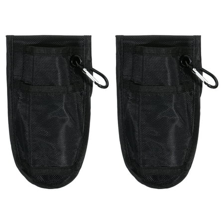 Image of Uxcell Monopod Waist Bag Camera Waist Case Pouch Nylon Carrying Bag Lightweight Black 2 Pack