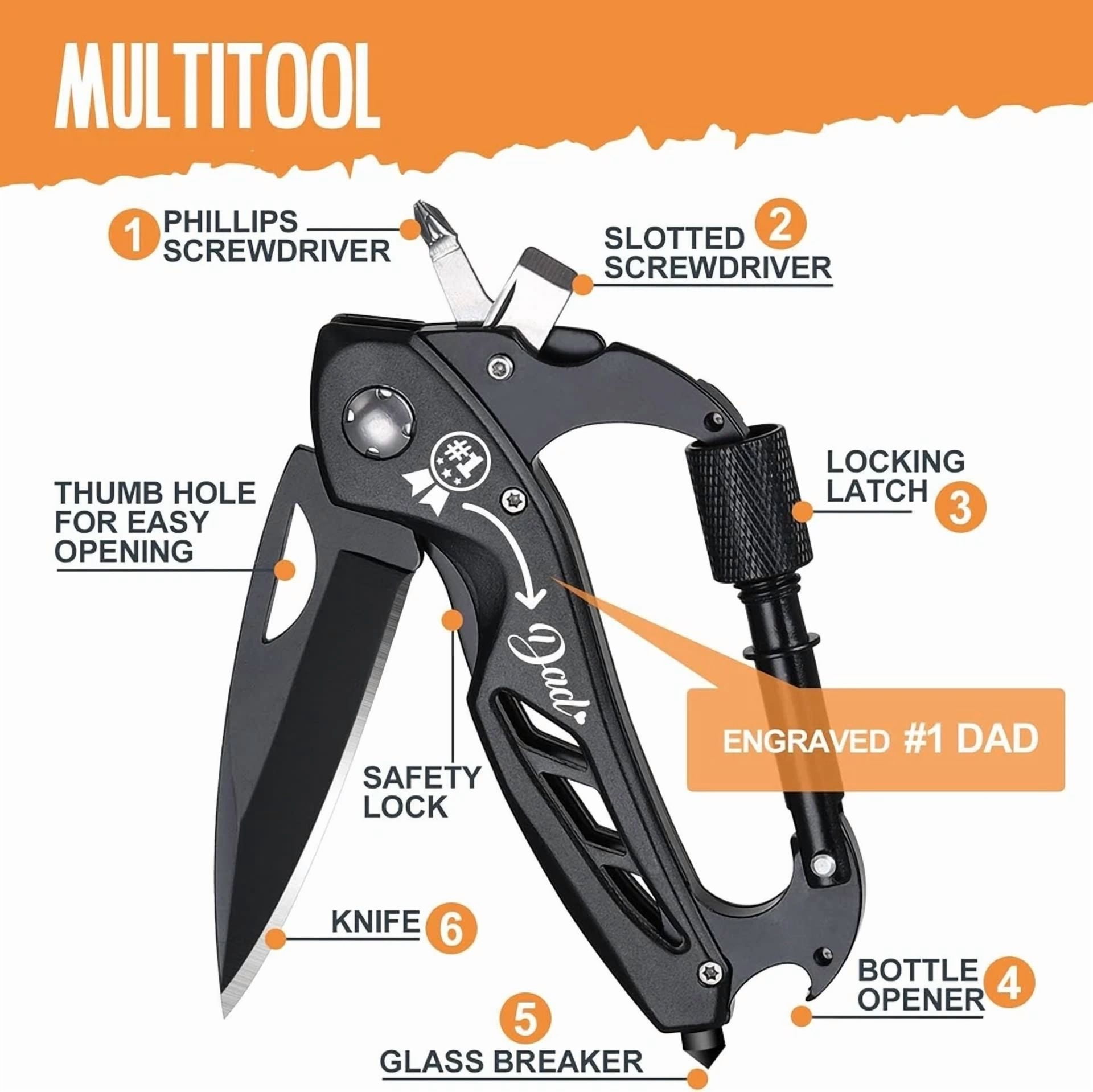 PRIME - Fathers Day For Dad Gifts, Multitool Gift From Daughter Or Son In Fathers Day