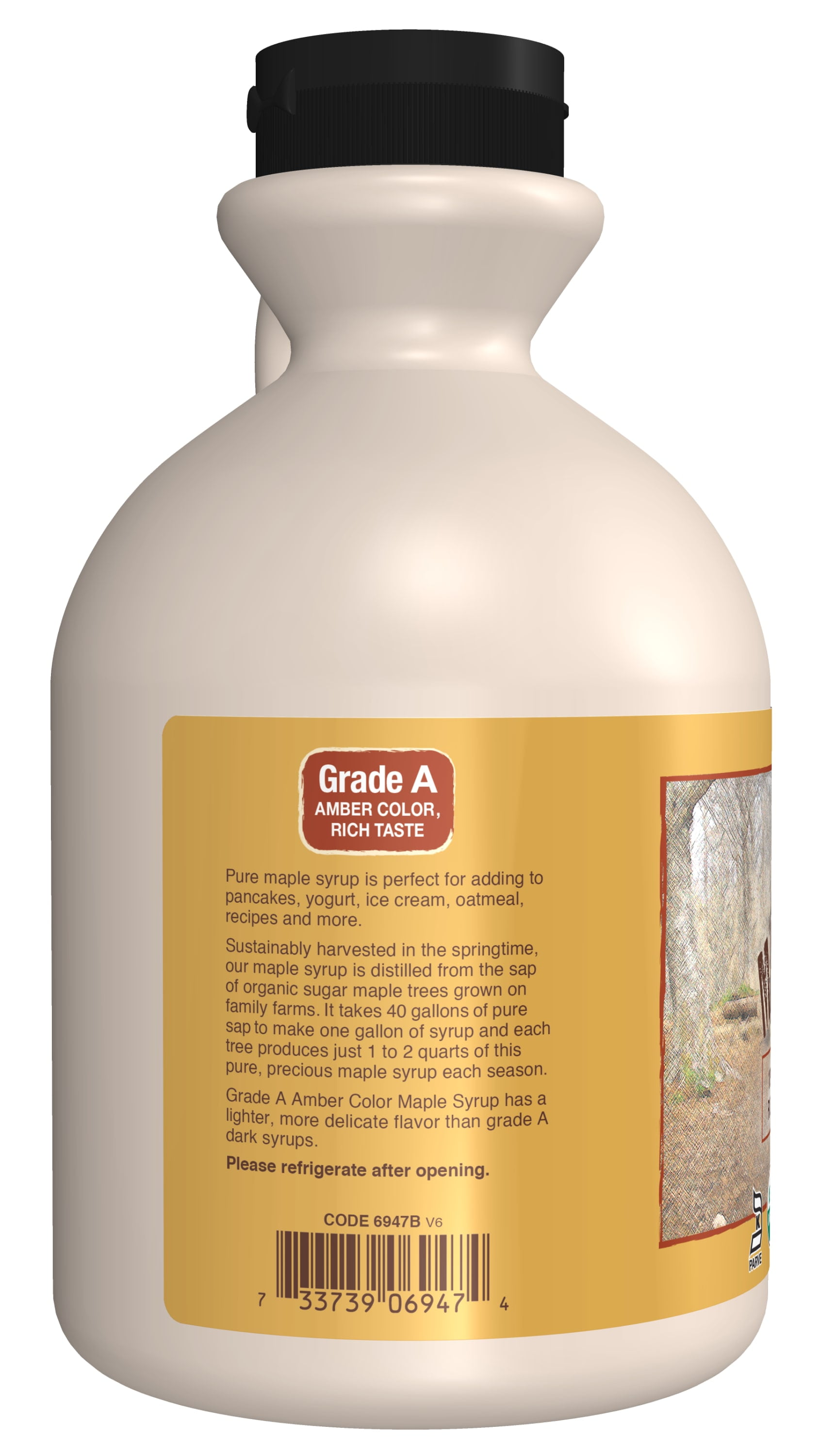 NOW Foods, Certified Organic Maple Syrup, Grade A Amber Color, 100% Pure, Certified Non-GMO, 32-Ounce