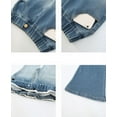 thumbnail image 5 of Jeans Girls Blue Jeans Girls Flared Jeans High Waist Girls Loose Pants with Pockets School Outfits for Girls 6-7 Years, 5 of 8