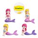 thumbnail image 2 of Miniature Glass Ornaments Mermaid Figurines Mermaid Cake Baking Ornament Miniature Mermaid Decor, 2 of 3