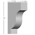 thumbnail image 2 of 2 7/8"W x 5 7/8"D x 10"H Traditional Corbel, 2 of 5