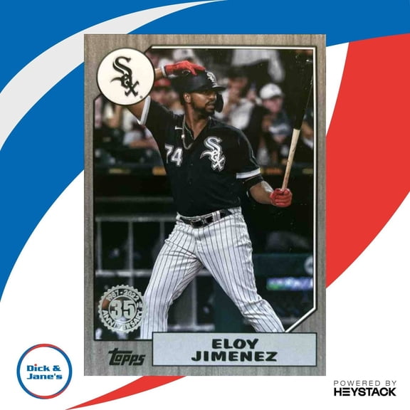 2022 Topps Eloy Jimenez 1987 Baseball 35th Anniversary Black /299 White Sox