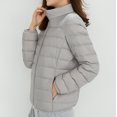 thumbnail image 5 of Aayomet Womens Fashion Puffer Jacket Warm Waterproof Puffer Jacket Hooded Windproof Winter Coat,Gray 4XL, 5 of 5