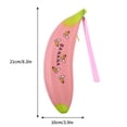 thumbnail image 3 of Fiudx Decoración del hogar Bolsa para bolígrafos con forma de fruta y verdura artificial, bolsa de almacenamiento portátil para útiles escolares, 3 of 5
