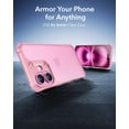 thumbnail image 2 of Funda de teléfono ESR Air Armor Series para iPhone 16 - Rosa esmerilado, 2 of 7