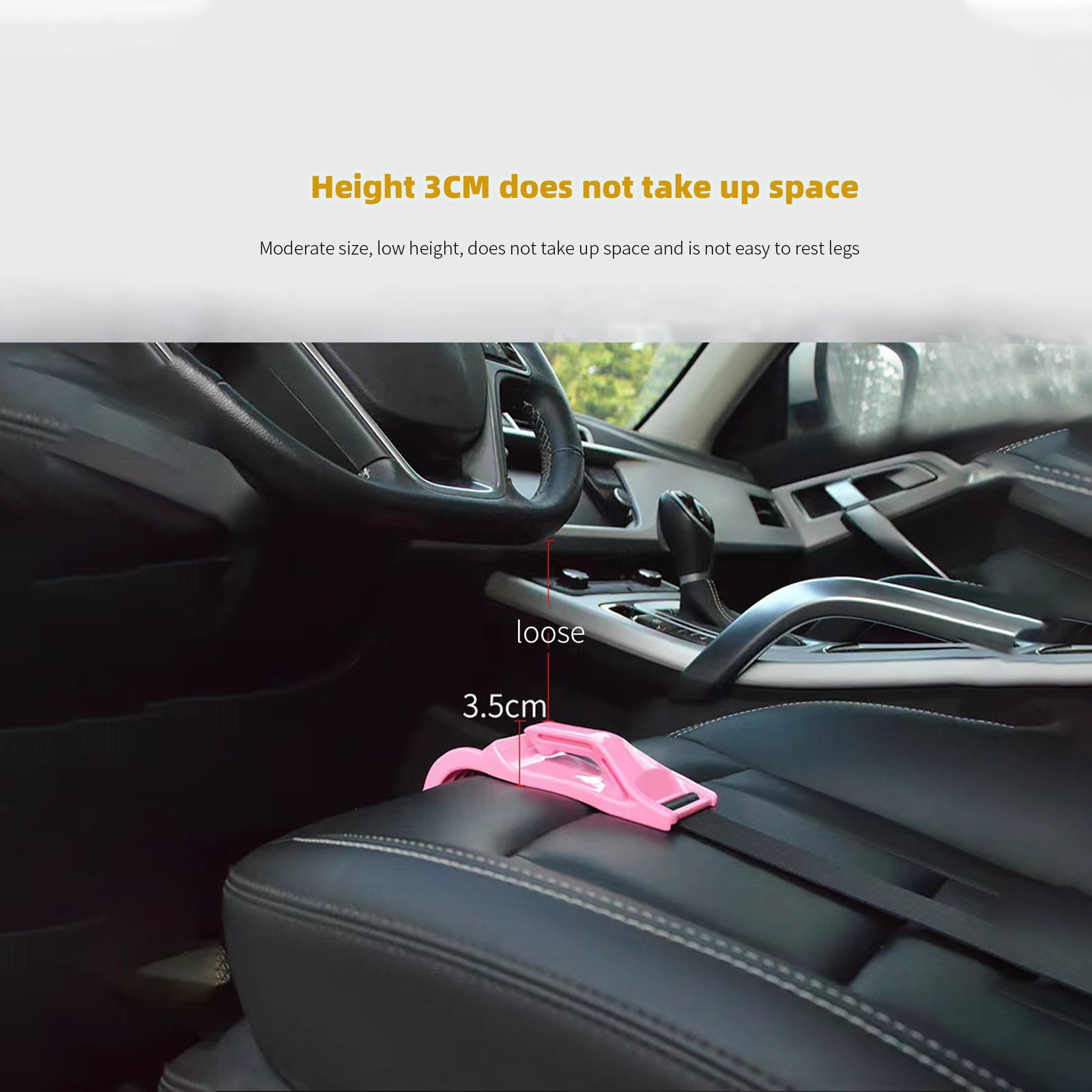 Prevents Pressure on The Abdomen,Comfort Free & Safe for Expectant Mother and Unborn Babies,Protection on Maternity Driver and Passengers（Black） Luckboat Bump Belt 