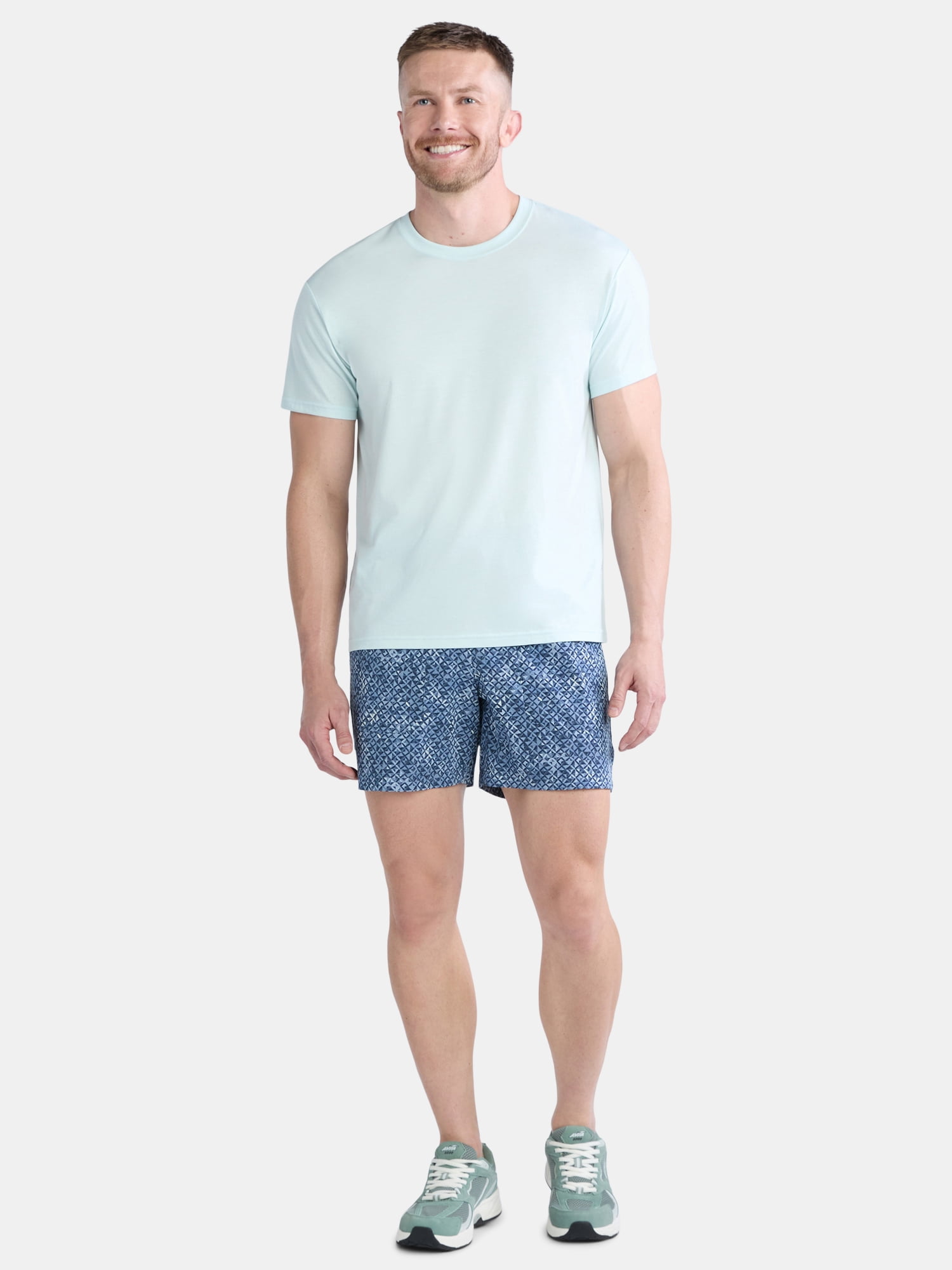 Athletic Works Men's and Big Men's Ripstop Shorts, 7" Inseam, Sizes S-5XL