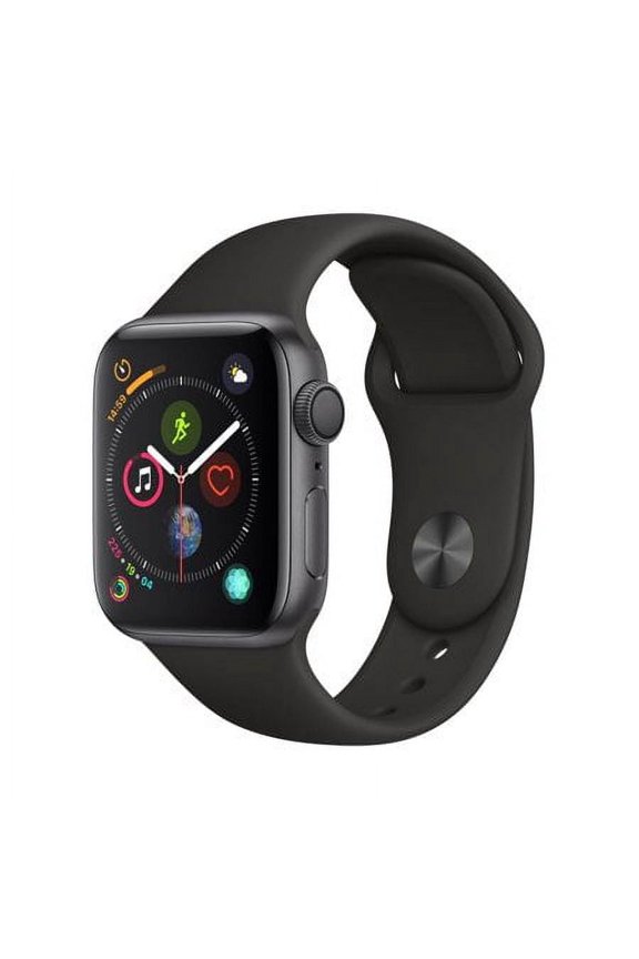 Pre-Owned Restored Watch Series 4 44mm Space Gray Aluminum Case with Black Sport Band - MU6D2LL/A