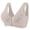 Khaki, variant on Women's Front Closure Full Cup Underwear for Middle and Elderly Wireless Seamless Bralettes Plus Size Ladies Daisy Bras