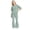 style-05 Light Green, variant on Kogui Kids Short Sleeve Pants Set Girls Clothes Girl Clothing Short Sleeve Ruched Drawstring Top Cargo Pants Summer Summer Outfits Size 9-10 (Black,9-10 Years)