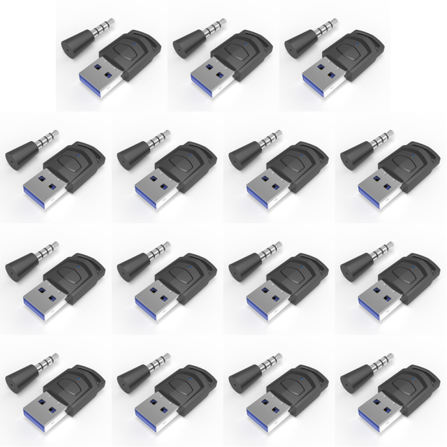 Receptor Inalámbrico Transmisor DQrwqpou Compatible PS5 PS4 Game PC