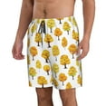 thumbnail image 2 of Kdxio Qutumn Tree Pattern Mens Casual Shorts - Drawstring Summer Beach Sports Shorts for Men, 2 of 9
