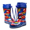 thumbnail image 2 of Nuevas botas de lluvia de moda para niños de Disney, botas de estudiante de goma natural para coche, zapatos de agua antideslizantes, tamaño 23-3625, plantilla de 17,5 cm Gao Jinjia LED, 2 of 2