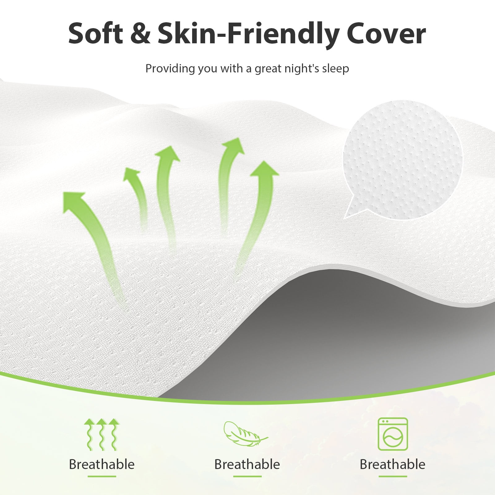 CL.HPAHKL Tri-Folding Mattress 3 inch Twin Memory Foam Mattress, Foldable Mattress with Washable Cover, Portable Mattress for Guest Bed, Camping, Yoga, RV Travel
