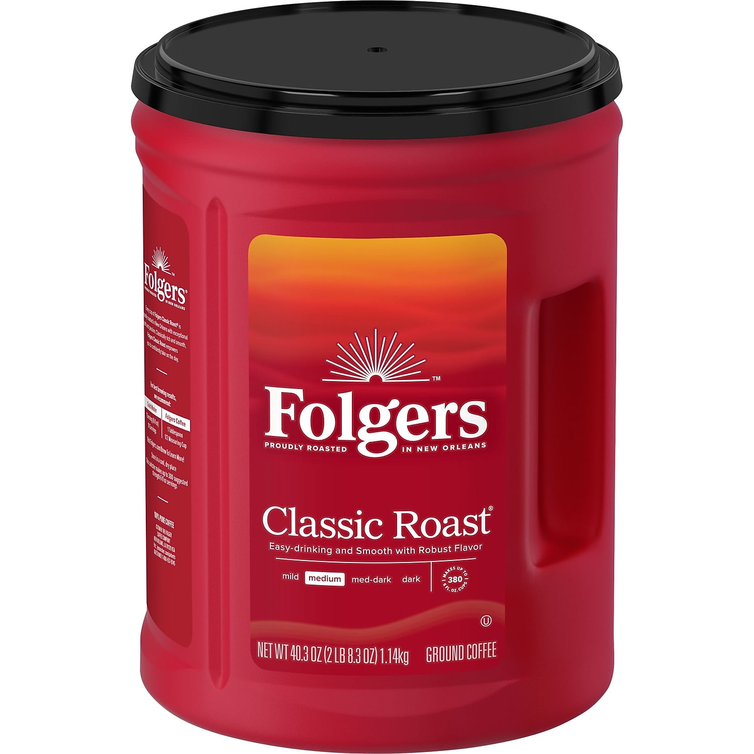 Folgers Classic Roast Ground Coffee Medium Roast 40.3 oz. (2550000529C) 2802493