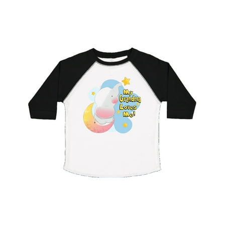 

Inktastic My Grandma Loves Me Gift Toddler Boy or Toddler Girl T-Shirt