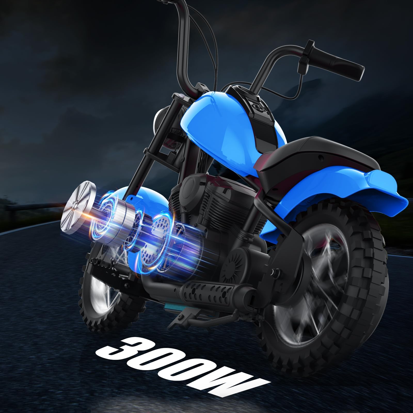 Litake 24V Electric Dirt Bike, 250W Electric Motorcycle w/LED Light, Leather Seat- Two Speed Max Up to 14MPH & 60 Minutes Continuous Motorbike for Kids/Teens