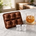 thumbnail image 4 of Ice Block Mold,Highland Cow Shaped Reusable Food Grade Silicone Tray for Cold Drink Cubes Making,Homemade Chocolate Jelly Craft and Bar Party Beverage Matching Household Baking Gadget(Brown), 4 of 9