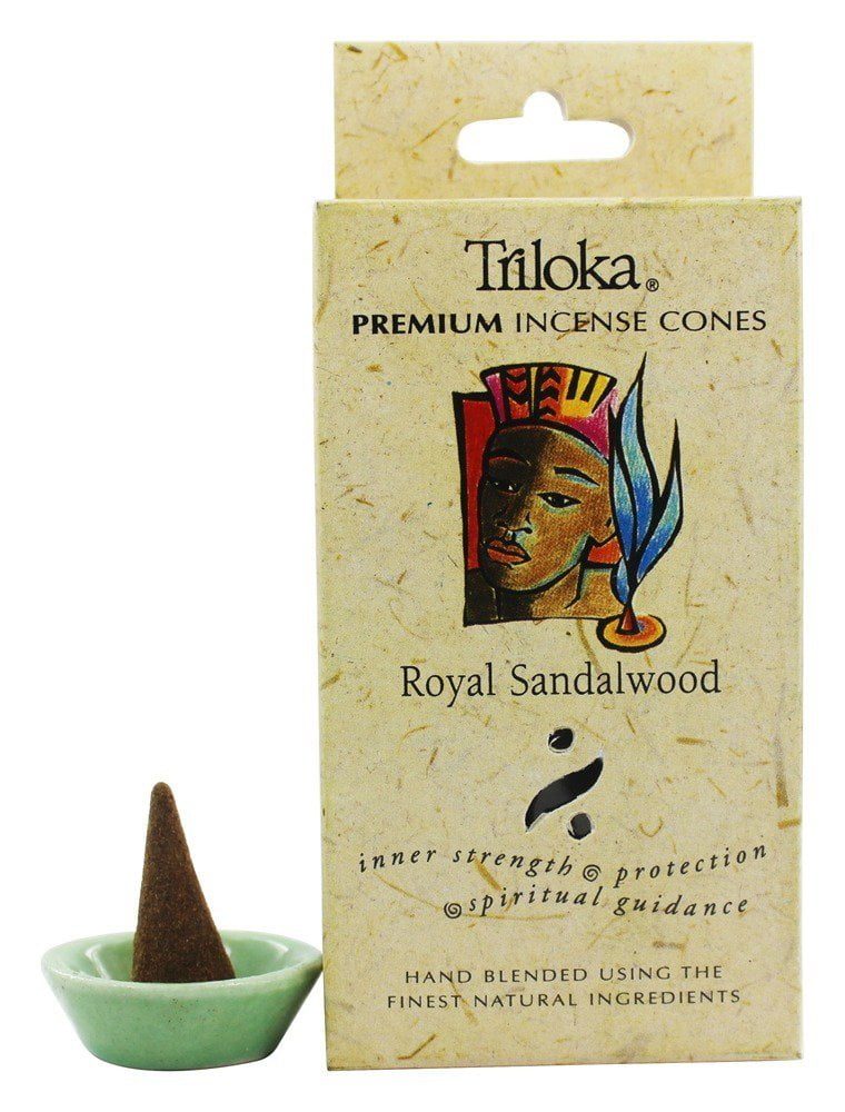 Triloka Premium Incense Cones Royal Sandalwood 14 Cone(s) Walmart