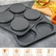 thumbnail image 4 of Molde Grande para Pan de Hamburguesa de 5", Antiadherente, de Acero Al Carbono de Gran Calibre, Juego de 2 para Hamburguesas Caseras., 4 of 5