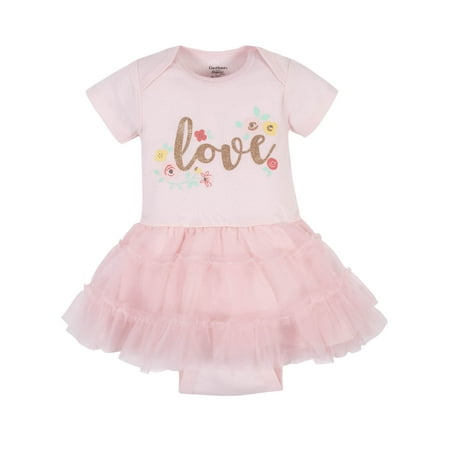 Gerber Baby Girls Tutu Onesies® Brand Bodysuit