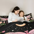 thumbnail image 4 of Feelyou Child Tribal Dragonfly Comforter Set 7pcs, Rustic Floral Plant Full Bedding Set, 4 of 8