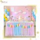 thumbnail image 4 of Guirnalda de borlas de arcoíris pastel, pancarta colorida para jardín de infantes, Pascua, primavera, aula, cumpleaños, carnaval, dormitorio de niñas, pared, ventana, habitación, fiesta, baby shower, 4 of 5