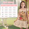thumbnail image 6 of Uourmeti Toddler Girls Sleeveless Dress Hedgehog Print Causal Spaghetti Strap A Line Short Swing Dress Cute Spring Summer Clothes for Girls Sundress, 6 of 6