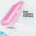 thumbnail image 5 of Enday Dots Pencil Case Box with Snap Tight Lid School Office Supply Storage Pink 8”, 5 of 7