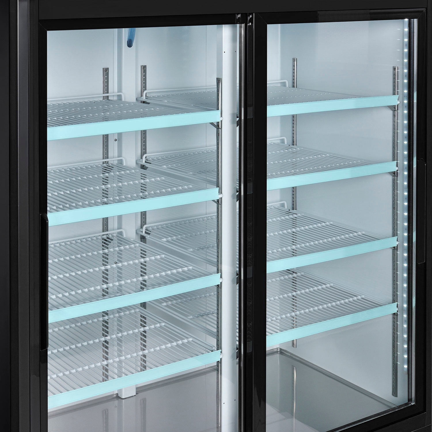 Nexel Merchandiser Refrigerator, 2 Door, 53.1"Wx31.9"Dx84.4"H