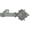 Antique Silver, variant on 1-Inch Diameter Single Window Treatment Curtain Rod, Acanthus Finial Style II, 28-inch to 48-inch Adjustable, Antique Gold