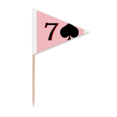 thumbnail image 1 of Peace Neptune Spade 7 Poker Toothpick Triangle Cupcake Toppers Flag, 1 of 3