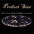 thumbnail image 1 of Juego de 6 posavasos acrílicos con lámina dorada para bebidas, estilo nórdico, ideales para té, café o como almohadilla aislante para tazones, 9,5 cm., 1 of 5