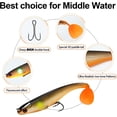 thumbnail image 2 of TRUSCEND Easy Catch Pre-Rigged Soft Lures, Unique Vibrating Swim Action and Trembly Sinking Move for More Bites, Amazing Soft Swimbait for Family Fishing, Fishing Lures for Bass Trout Crappie Walleye, 2 of 7