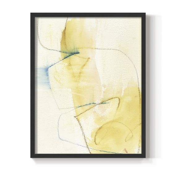 Barxan I Framed Print in Black Solid Wood Framed Print No Nail Hanging