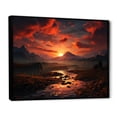 thumbnail image 2 of Designart "At The Peak Majestic Sunset" Landscapes Floater Framed Canvas Art Print, 2 of 7